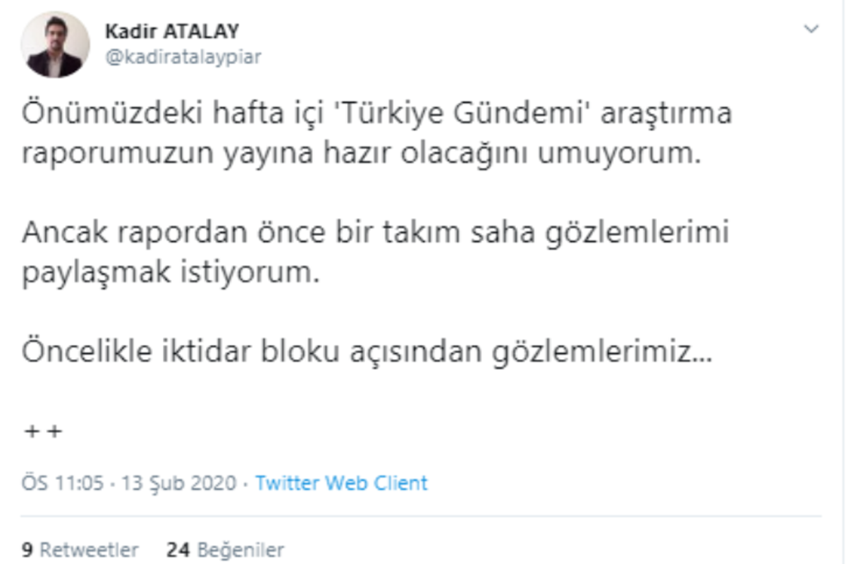 Siyasi partiler hakkında değerlendirmelerini paylaşan Atalay, AKP hakkında dikkat çeken tespitlerde bulundu.