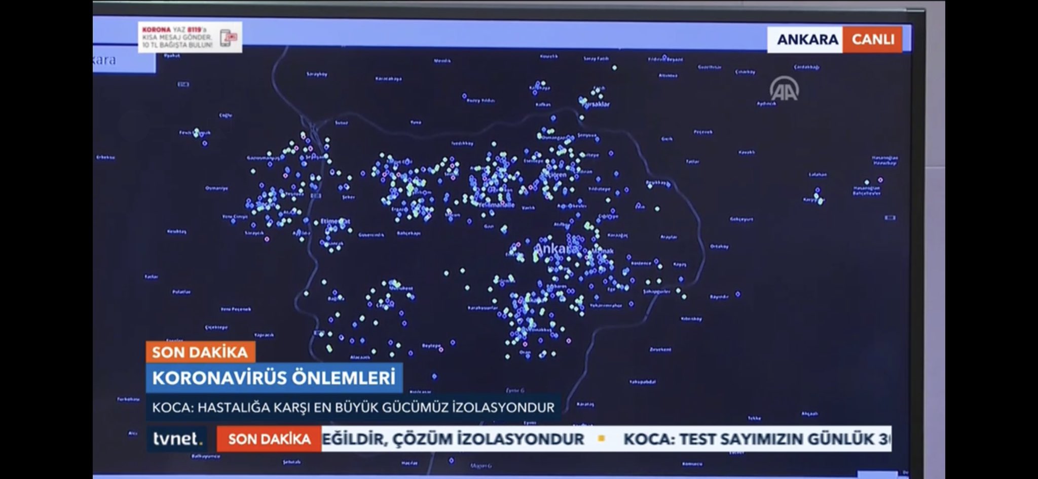 İşte o harita...