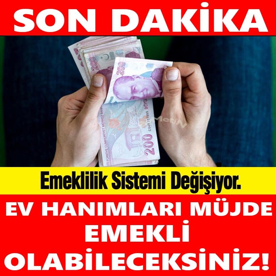 Ev kadınlarına emeklilik geliyor