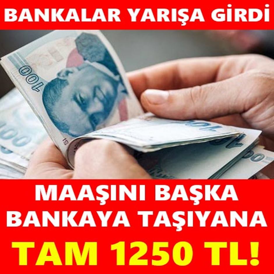 Tam 1.250 lira! İşte banka banka promosyon ücretleri