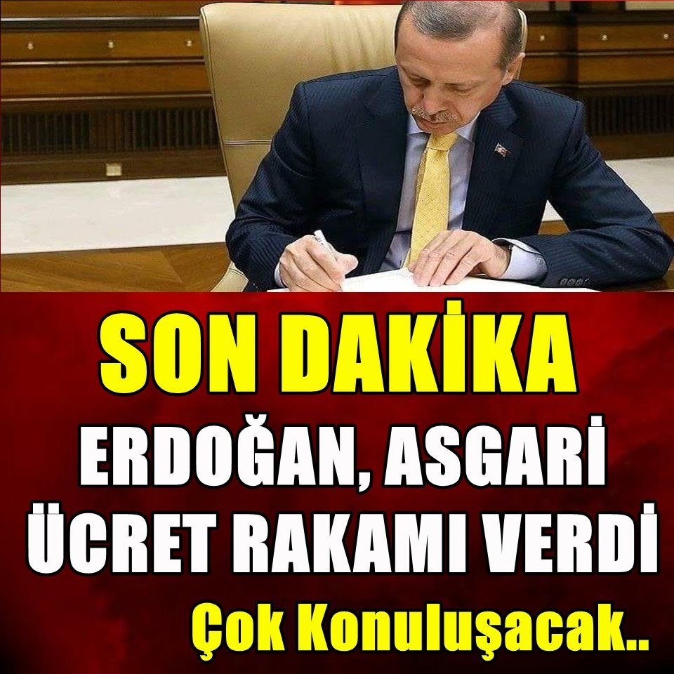 Erdoğan’dan Asgari Ücret Açıklaması