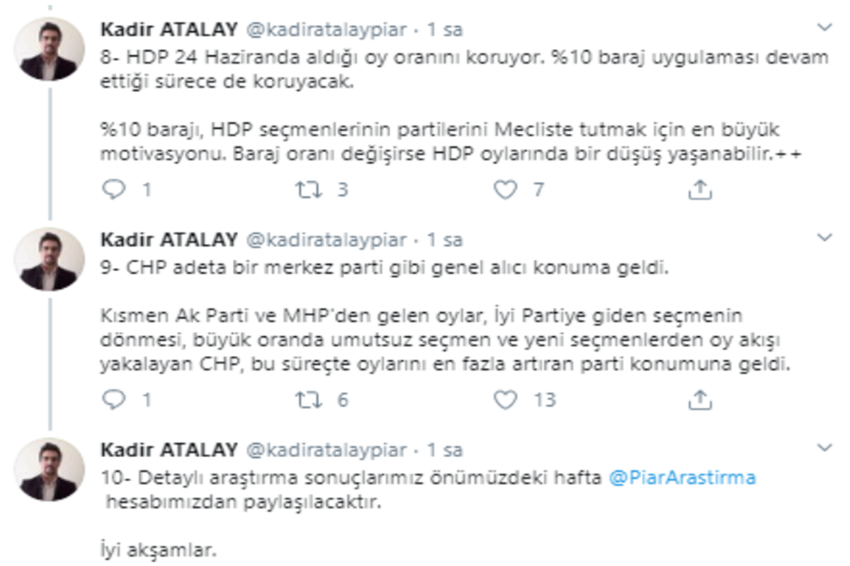 HDP 24 Haziranda aldığı oy oranını koruyor