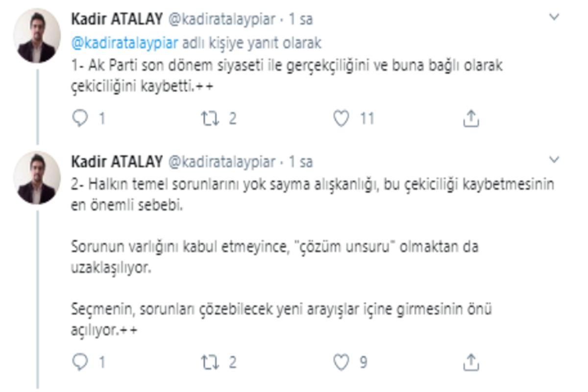 Kadir Atalay'ın açıklaması şöyle oldu: