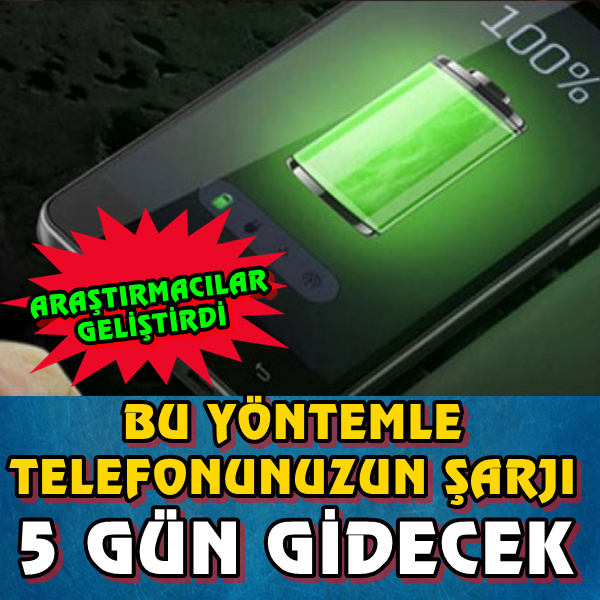Bu bataryayla telefonunuzun şarjı 5 gün gidecek