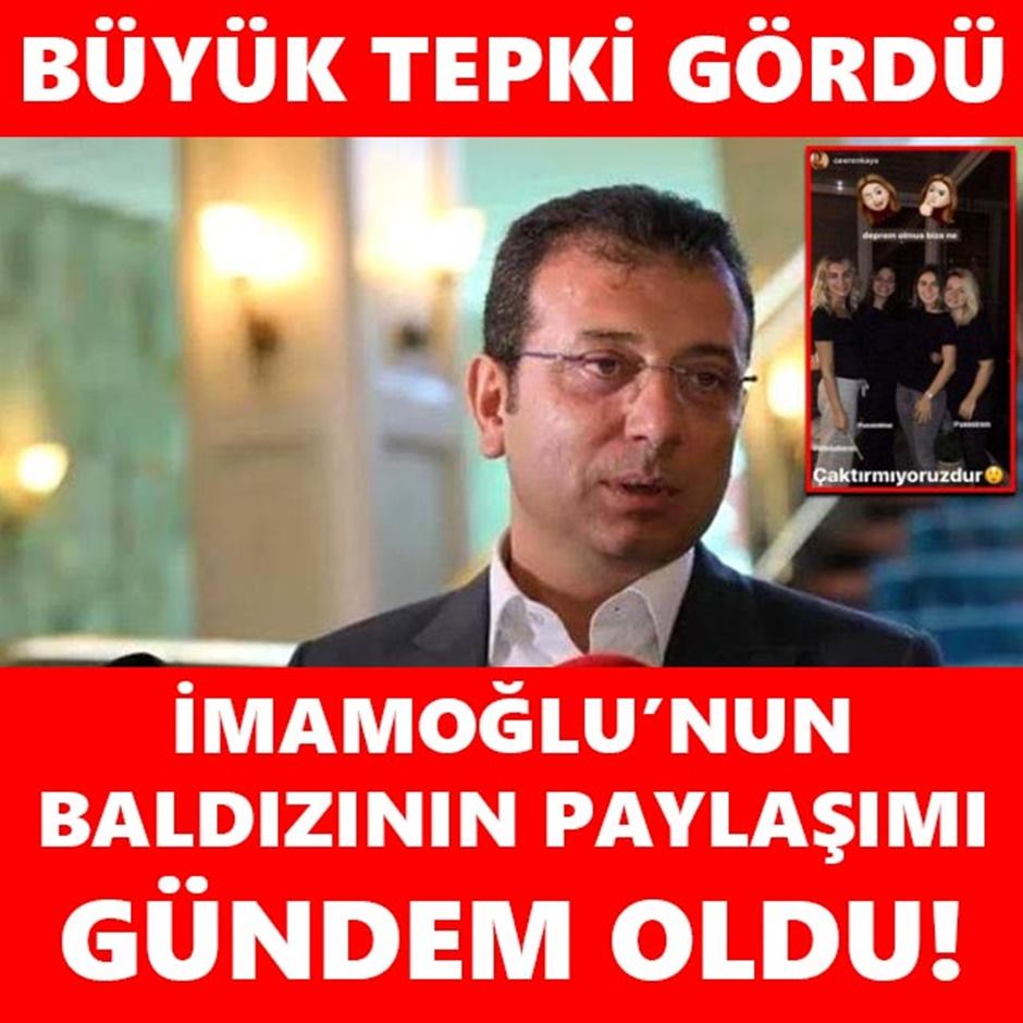 İmamoğlu’nun baldızının paylaşımı çok tepki gördü