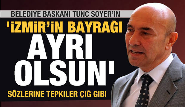 Tunç Soyer ve İzmir bayrağı, parası üzerine